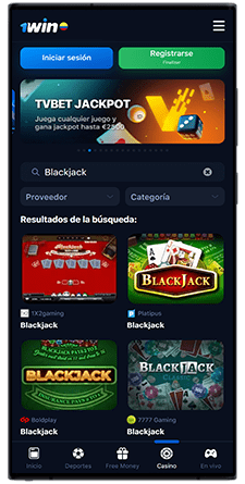 1win blackjack